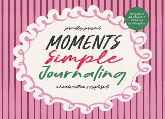 Moments Simple Journaling Font preview image 1