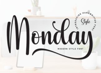 Monday Handwritten Typeface preview image 1