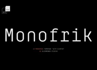 Monofrik Font preview image 1