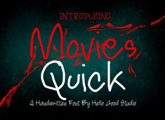 Movies Quick Font preview image 1