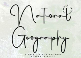 National Geography Handwriting Font preview image 1