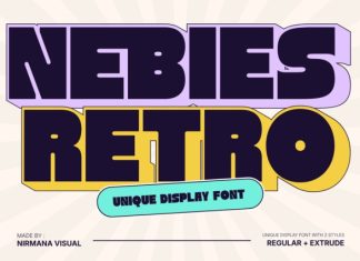 Nebies Retro Font preview image 1