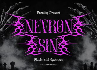 Nevron Sin Font preview image 1