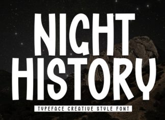 Night History Font preview image 1