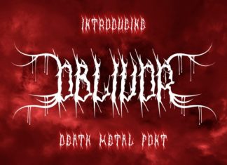 Oblivor Font preview image 1