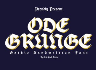 Odegrunge Font preview image 1