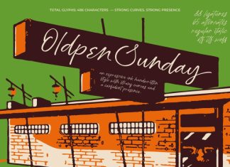 Oldpen Sunday Handwritten Font preview image 1