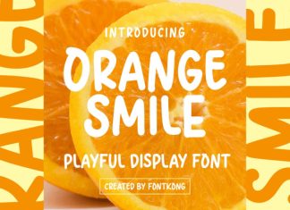 Orange Smile Font preview image 1