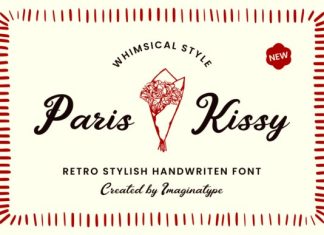 Paris Kissy Font preview image 1