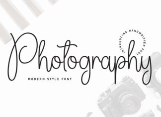 Photography Handwritten Typeface preview image 1