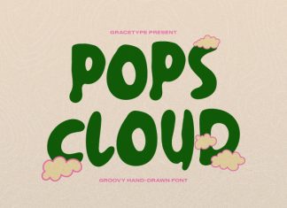 Pops Cloud Font preview image 1
