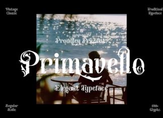 Primavello Font preview image 1