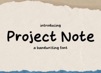 Project Note Font preview image 1