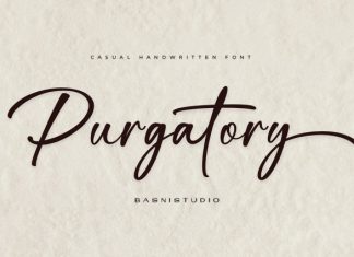 Purgatory Script Font preview image 1