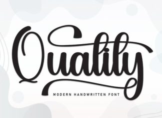 Quality Script Typeface preview image 1