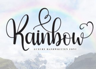 Rainbow Handwritten Font preview image 1