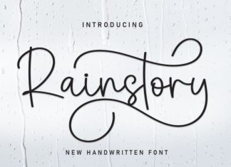 Rainstory Handwriting Font preview image 1