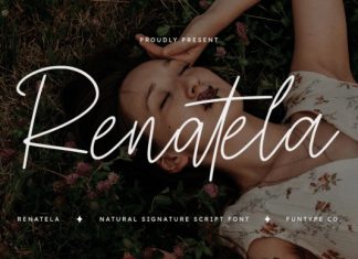 Renatela Handwritten Font preview image 1