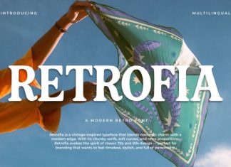 Retrofia Font preview image 1