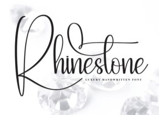 Rhinestone  Handwritten Font preview image 1