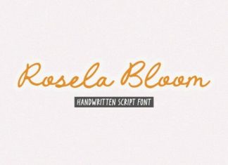Rosela Bloom Font preview image 1