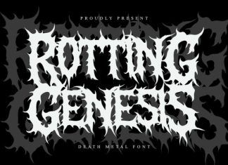 Rotting Genesis Font preview image 1