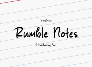 Rumble Notes Font preview image 1