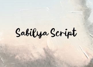 Sabilya Script Font preview image 1