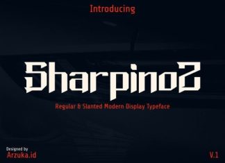 Sharpinoz Font preview image 1