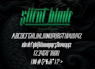 Silent Blade Font preview image 2