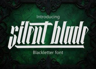 Silent Blade Font preview image 1