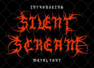 Silent Scream Font preview image 1