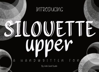 Silouette Upper Font preview image 1