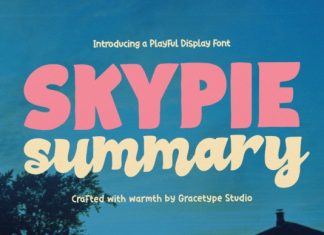 Skypie Summary Font preview image 1