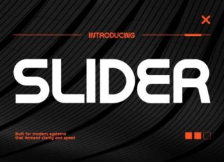 Slider Font preview image 1