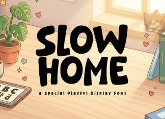 Slow Home Font preview image 1