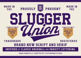 Slugger Union Font Duo preview image 1