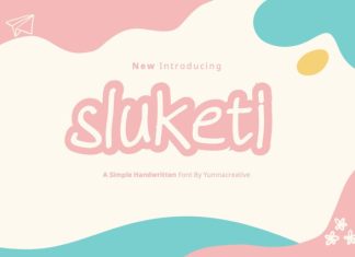 Sluketi Handwritten Font preview image 1