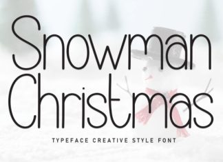 Snowman Christmas Font preview image 1