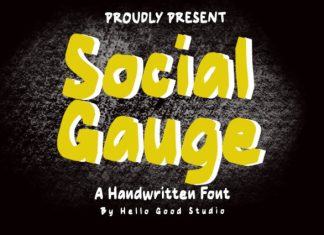 Social Gauge Font preview image 1