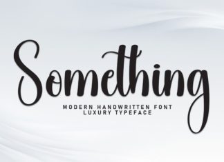 Something Handwriting Font preview image 1