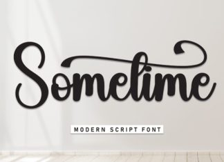 Sometime Handwritten Typeface preview image 1