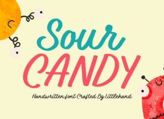 Sour Candy Handwritten Font preview image 1