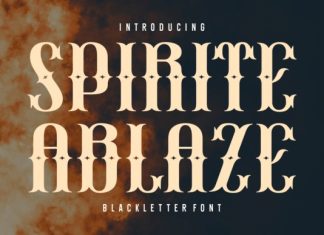 Spirite Ablaze Font preview image 1