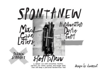 Spontanew Font preview image 2
