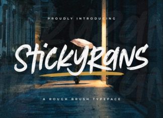 Stickyrans Font preview image 1