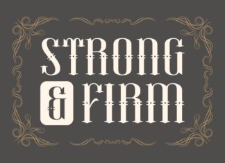 Strong And Firm Font preview image 1