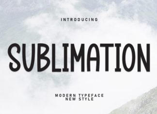 Sublimation Display Typeface preview image 1