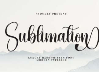 Sublimation Handwritten Font preview image 1