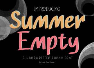Summer Empty Font preview image 1